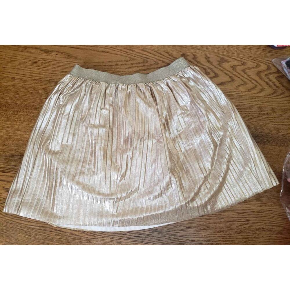 Carters pleated gold skirt